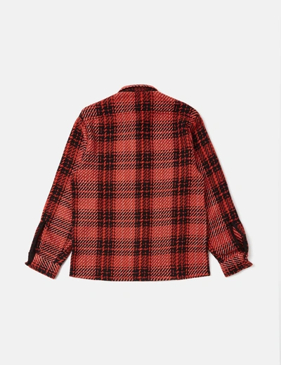 Shop Wax London Whiting Overshirt (foxham) In Red