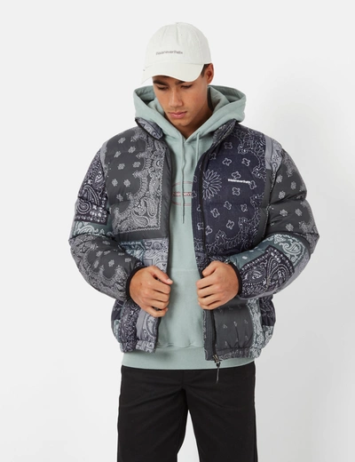 Shop Thisisneverthat Pertex T Down Jacket In Blue