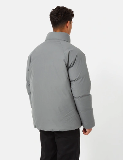 Shop Thisisneverthat Down Blouson Jacket In Grey