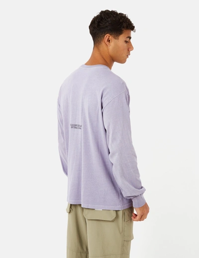 Shop Thisisneverthat Stamp Long Sleeve T-shirt In Purple