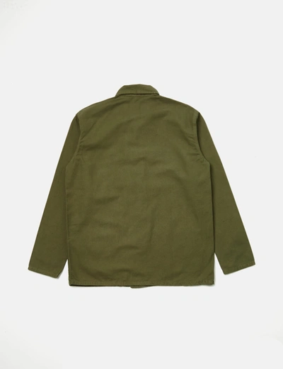 Shop Service Works Coverall Jacket (canvas) In Green