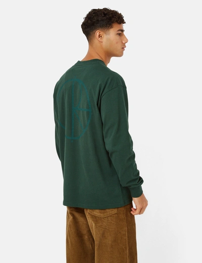 Shop Polar Skate Co . Stroke Logo Long Sleeve T-shirt In Green