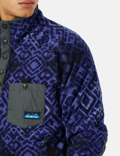 Shop Kavu Teannaway Fleece Pullover In Blue