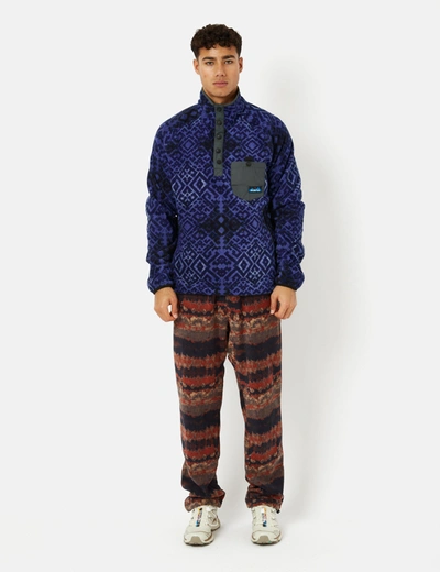 Shop Kavu Teannaway Fleece Pullover In Blue