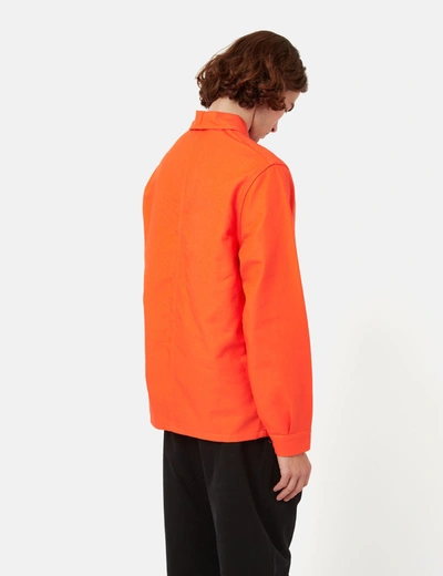 Shop Le Laboureur Work Jacket (cotton Twill) In Orange