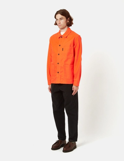 Shop Le Laboureur Work Jacket (cotton Twill) In Orange