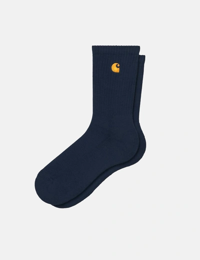 Shop Carhartt -wip Chase Socks In Blue