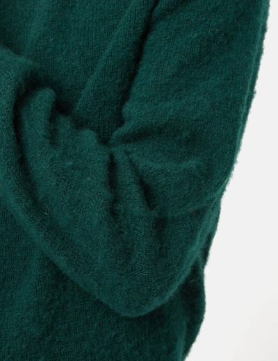 Shop Bhode Supersoft Lambswool Jumper (made In Scotland) In Green