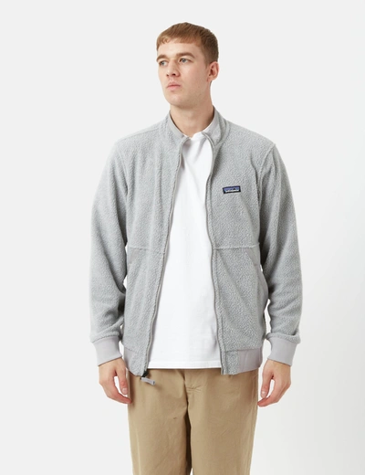 Shop Patagonia Shearling Jacket In Grey