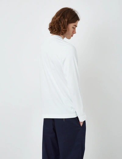 Shop Bhode Everyday Heavyweight Long Sleeve T-shirt (organic) In White