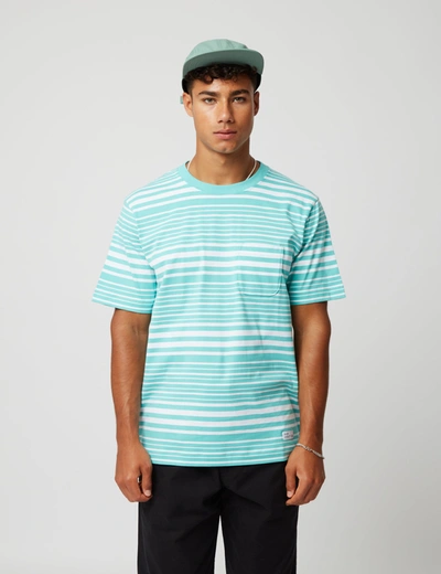 Shop Bhode Shima Striped T-shirt (organic) In Green