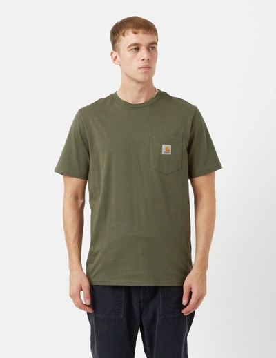 Shop Carhartt -wip Pocket T-shirt In Green