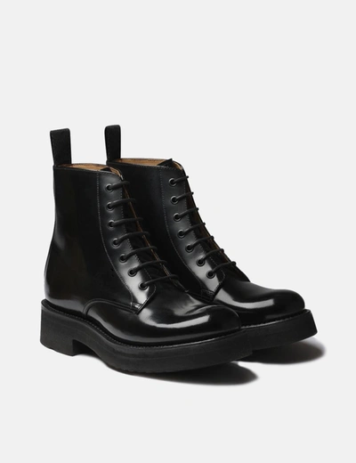 Shop Grenson Womens  Denver Boot (hi Shine Leather) In Black