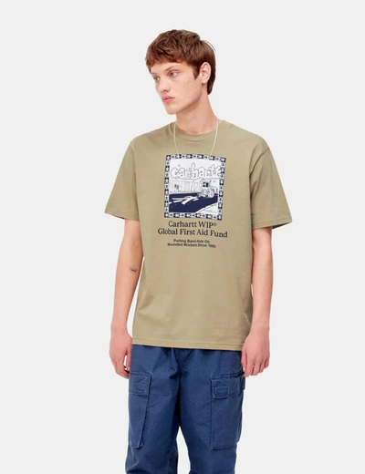 Shop Carhartt -wip Steamroller T-shirt In Brown