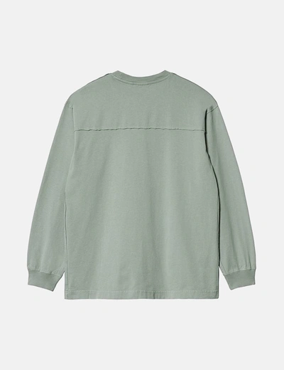 Shop Carhartt -wip Marfa Long Sleeve T-shirt In Green