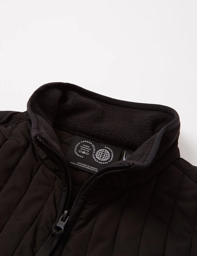 Shop Carrier Goods Quilted Funnel Neck Jacket In Black