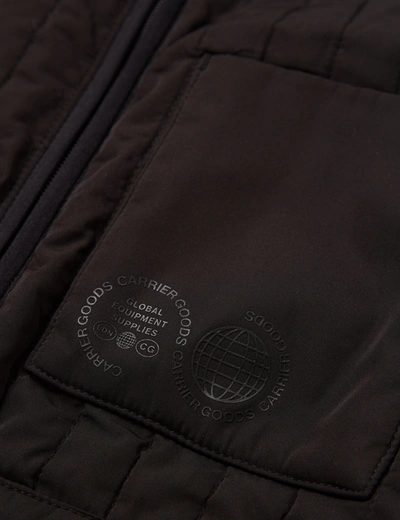 Shop Carrier Goods Quilted Funnel Neck Jacket In Black