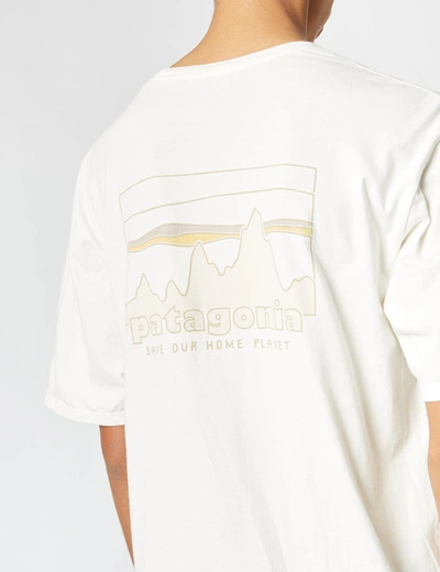 Shop Patagonia '73 Skyline Organic T-shirt In White