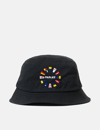 Shop Parlez Tradewinds Bucket Hat In Black