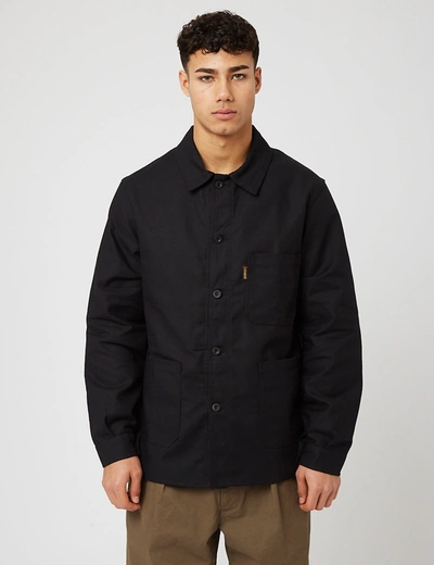 Shop Le Laboureur Cotton Work Jacket In Black