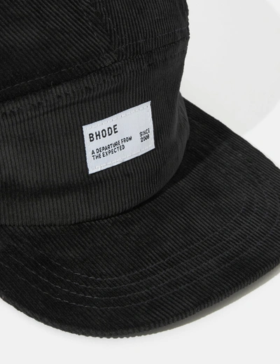 Shop Bhode 5-panel Cap (cord) In Black