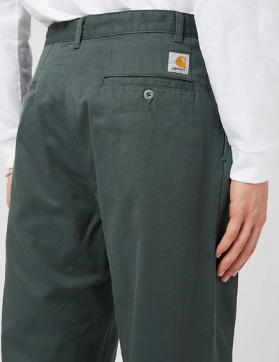 Shop Carhartt -wip Salford Pant (relaxed, Pleat) In Green