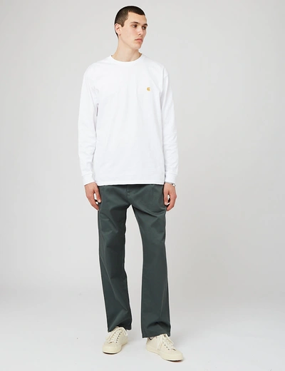 Shop Carhartt -wip Salford Pant (relaxed, Pleat) In Green