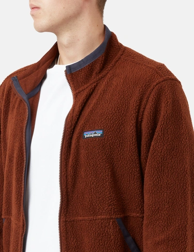 Shop Patagonia Shearling Jacket In Red