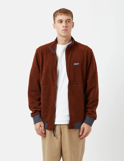 Shop Patagonia Shearling Jacket In Red