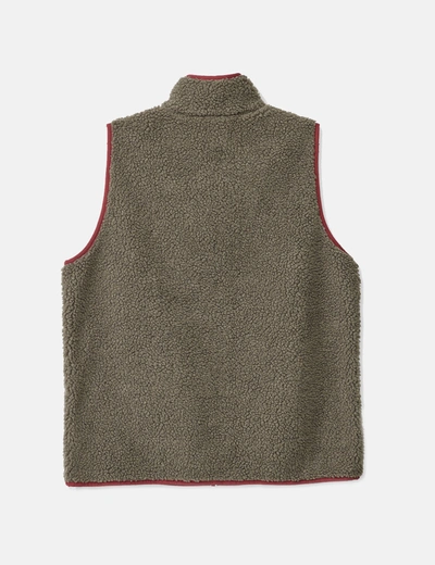Shop Kavu Cooper Fleece Vest In Brown