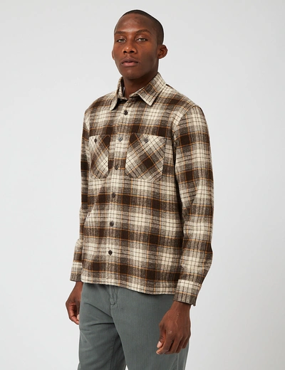 Shop Carhartt -wip Hagen Check Shirt In Brown