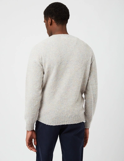 Shop Bhode Supersoft Lambswool Jumper (made In Scotland) In Grey