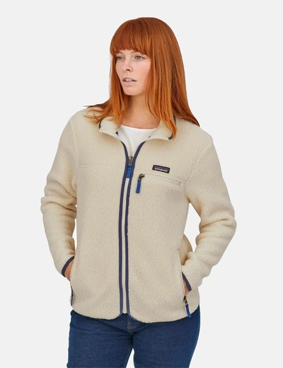 Shop Patagonia Womens Retro Pile Jacket In Blue
