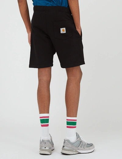 Shop Carhartt -wip Pocket Sweat Short In Black