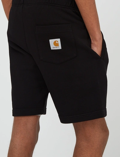 Shop Carhartt -wip Pocket Sweat Short In Black