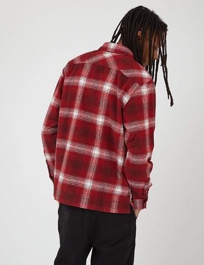 Shop Carhartt -wip Nigel Check Shirt In Red