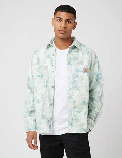 Shop Carhartt -wip Marble Shirt (stone Washed) In Green