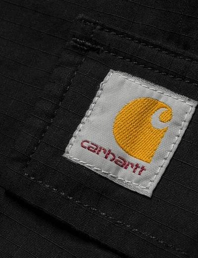 Shop Carhartt -wip Regular Cargo Short (ripstop) In Black