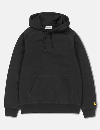 Shop Carhartt Wip Chase Hooded Sweatshirt In Black