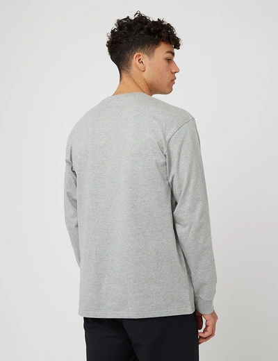 Shop Carhartt -wip Chase Long Sleeve T-shirt In Grey