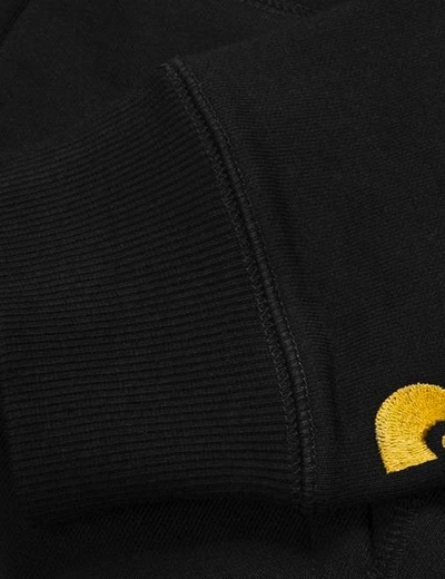 Shop Carhartt -wip Chase Hooded Zip Sweatshirt In Black
