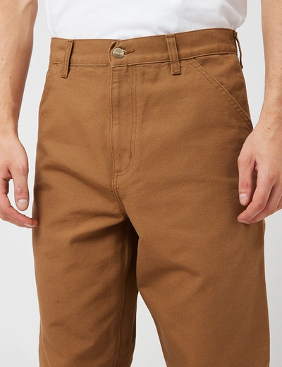 Shop Carhartt -wip Single Knee Pant In Brown