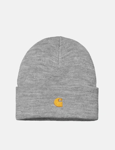 Shop Carhartt -wip Chase Beanie Hat In Grey