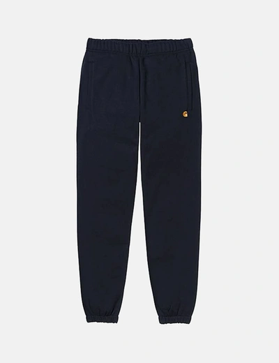 Shop Carhartt -wip Chase Sweat Pant In Navy Blue