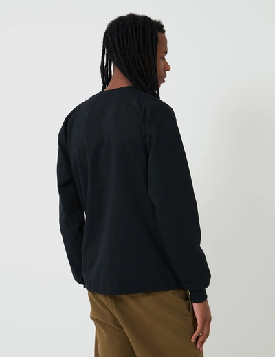 Shop Camber Long Sleeve T-shirt (8oz) In Black