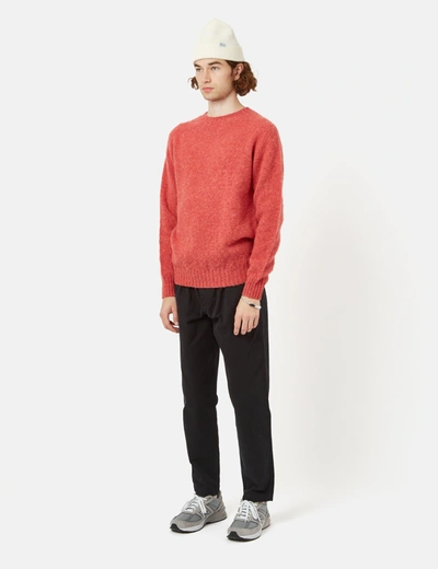 Shop Bhode Supersoft Lambswool Jumper (made In Scotland) In Pink