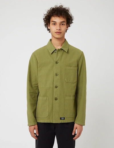 Shop Bhode Chore Jacket (cotton Twill) In Green