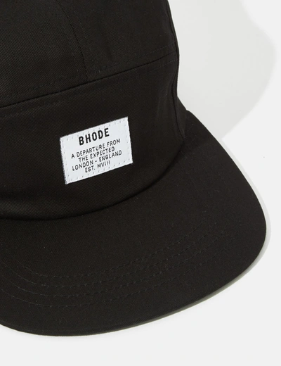 Shop Bhode 5-panel Cap (cotton Twill) In Black
