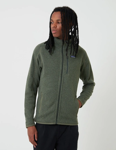 Shop Patagonia Better Sweater Jacket In Green