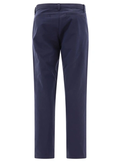 Shop Apc A.p.c. "chino Ville" Trousers In Blue